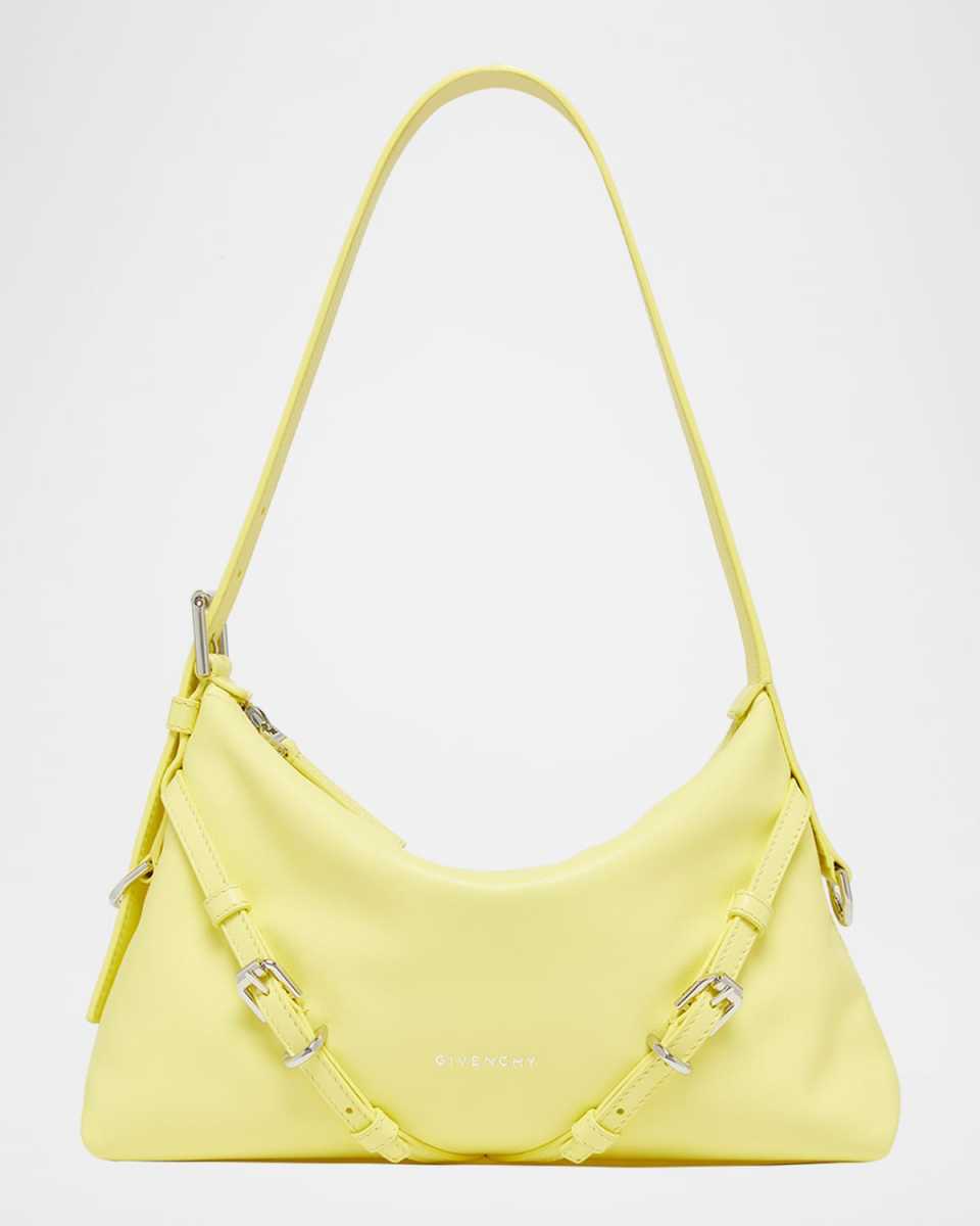 Voyou Mini Curved Leather Shoulder Bag